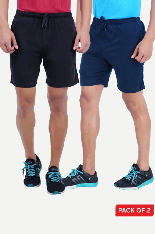 Shorts - Knitted Shorts For Mens Combo Pack Of 2 | Ariser