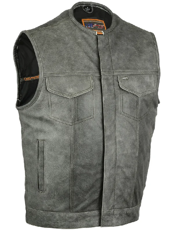 DS191V Concealed Snaps, Premium Naked Cowhide, Hidden Zipper, w/o Col