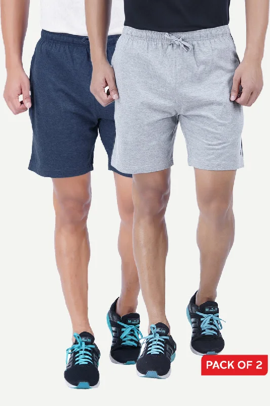 Shorts - Knitted Shorts For Mens Combo Pack Of 2 | Ariser