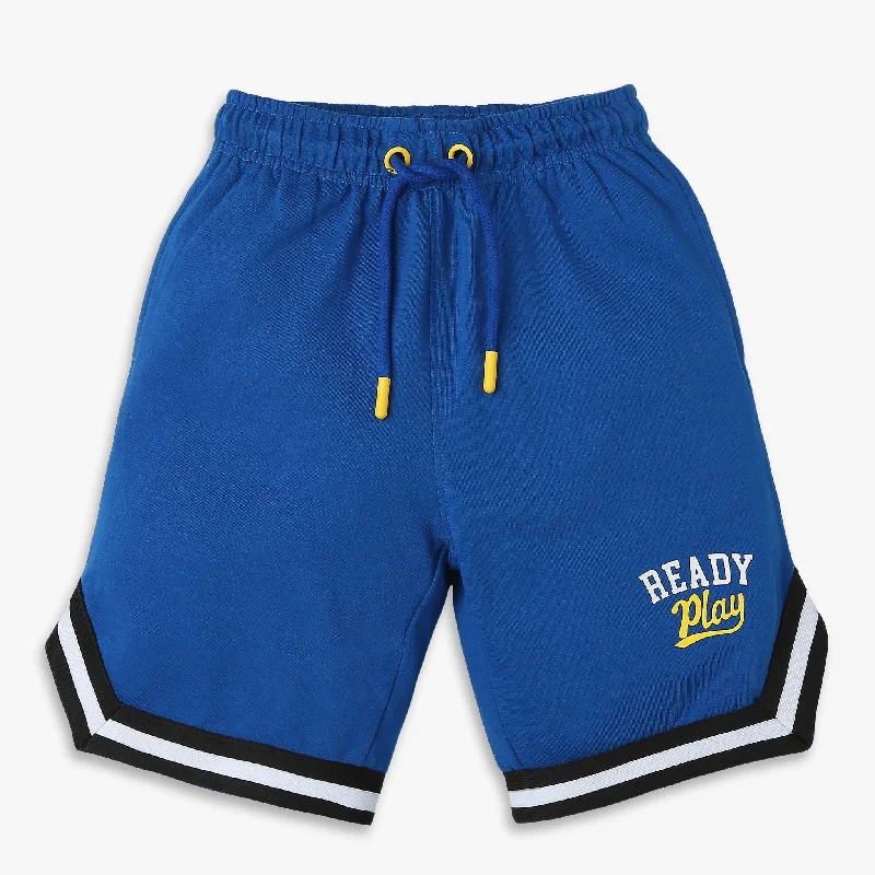 Boys Oversize Knee Length Solid Shorts