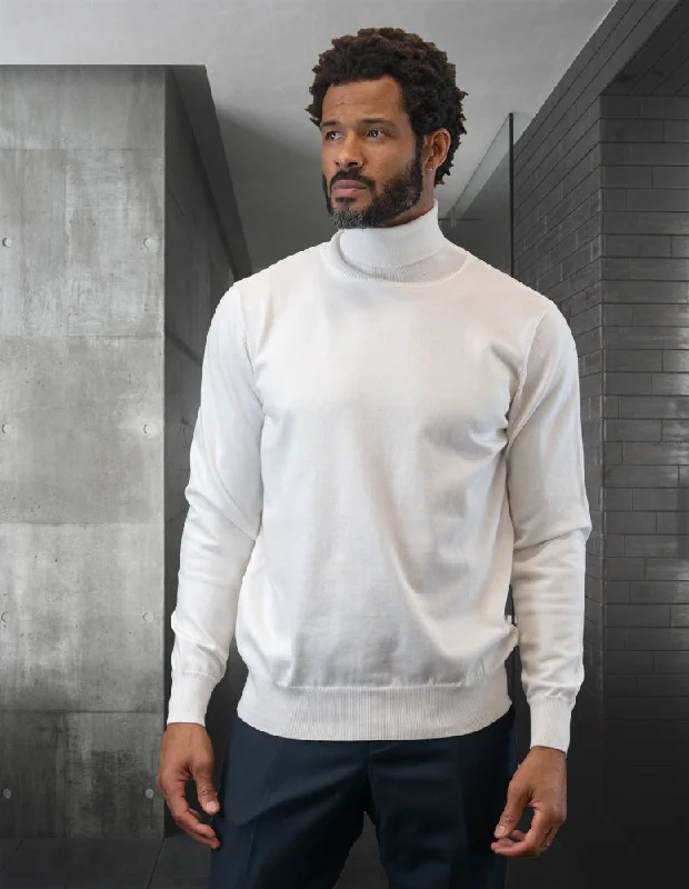 WHITE TURTLE NECK