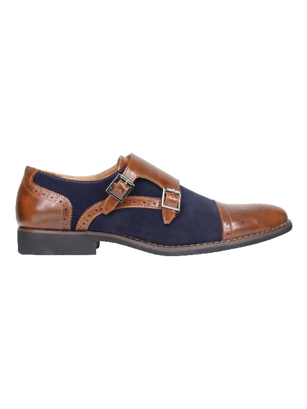 SUEDE - MONK STRAP SHOES