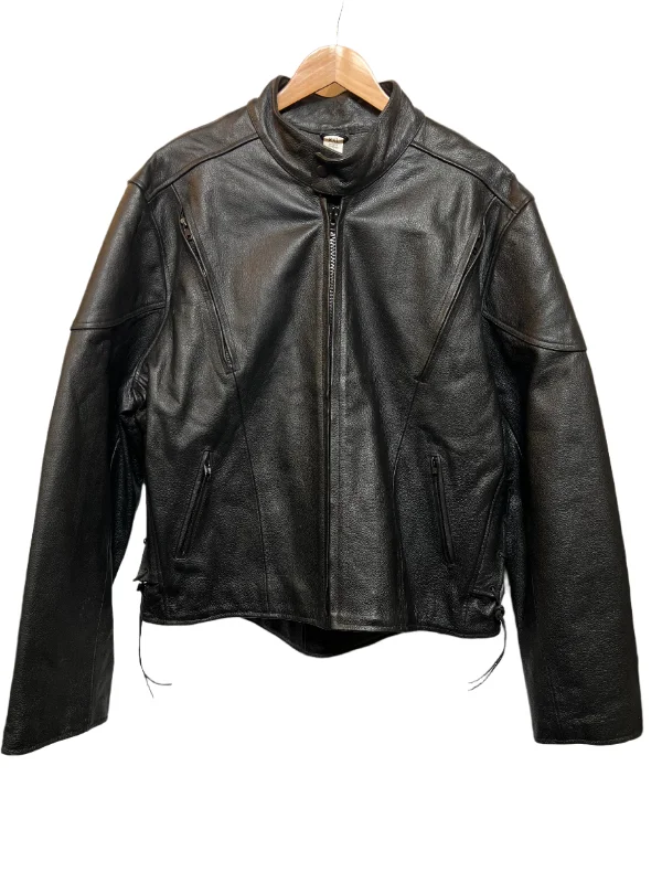 Xelement Leather Biker Jacket (Size XL)