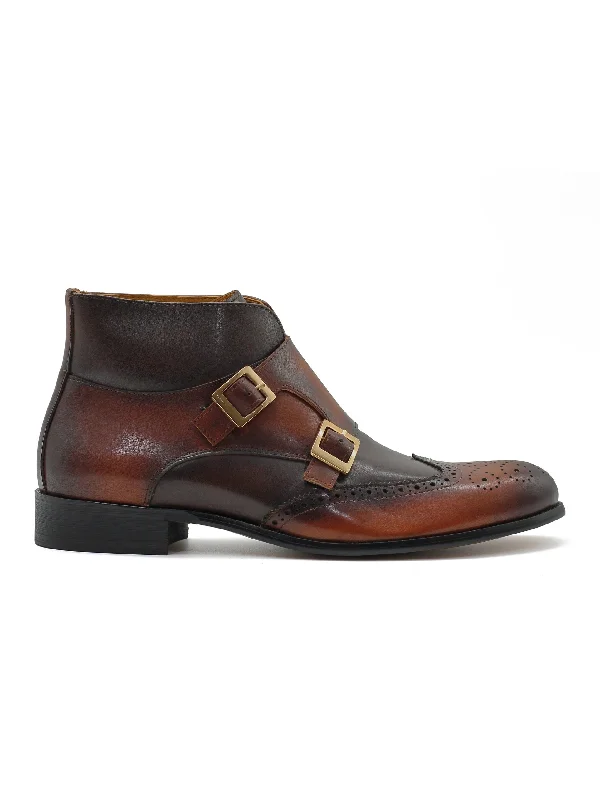 BROWN DOUBLE MONK BROGUES