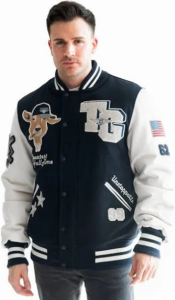 Top Gun - The Goat Varsity Jacket - Navy