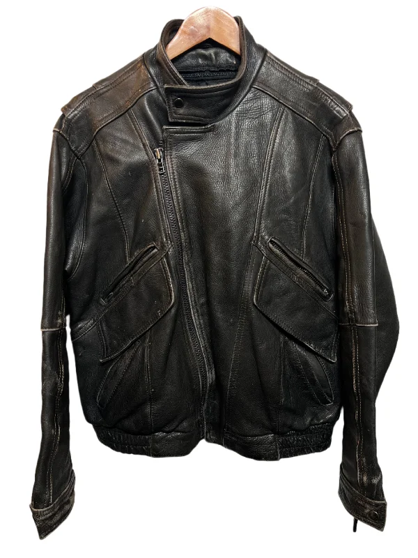 Pittsburgh PA Chapter Mens Leather Biker Jacket (Size L)