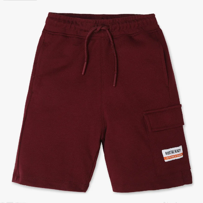 Boys Knee Length Cargo Pocket Shorts