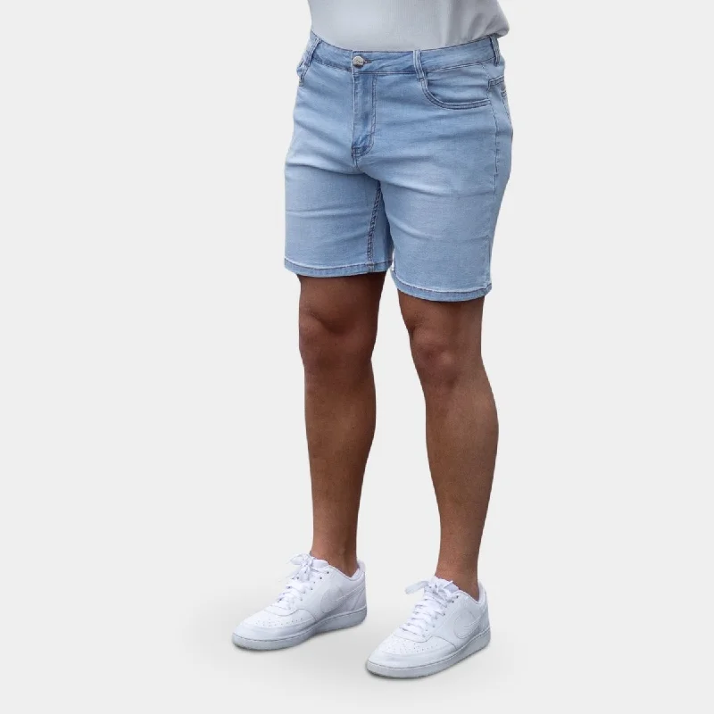 Ultra Stretch 7" Denim Shorts - Arctic Blue