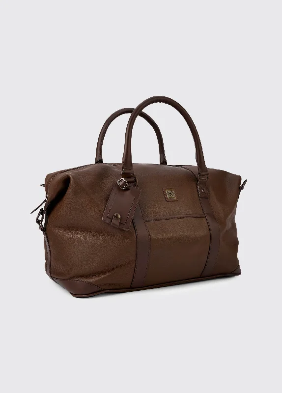 Tollymore  Leather Holdall - Walnut