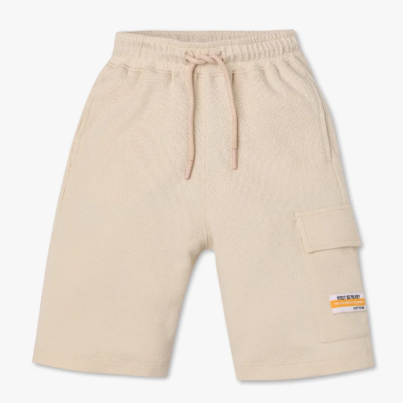 Boys Knee Length Cargo Pocket Shorts