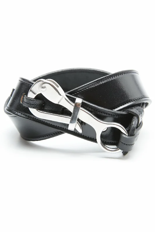 Tory Leather 1 1/2" Pelican Belt - Black