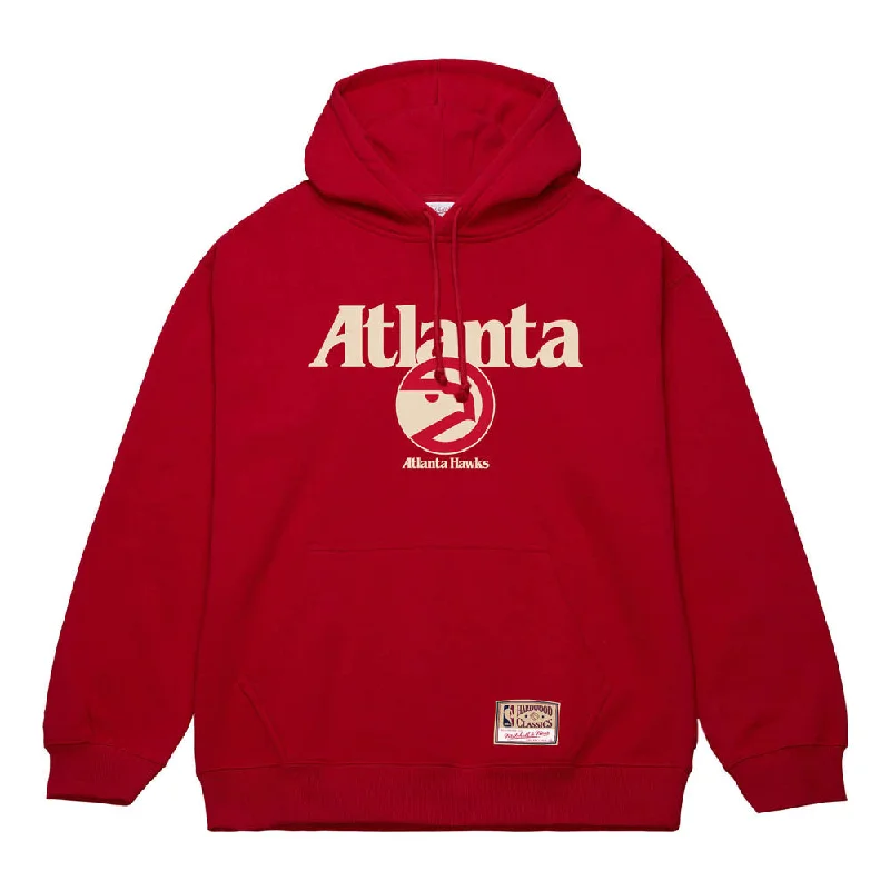 Mitchell & Ness NBA Hawks Off White Hoodie