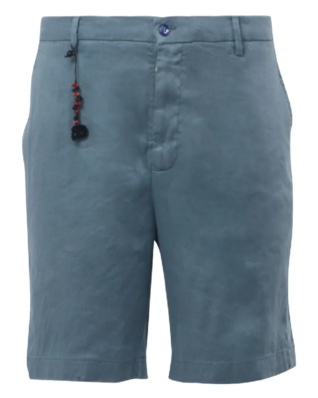 Soft Blue Lined Bermudas