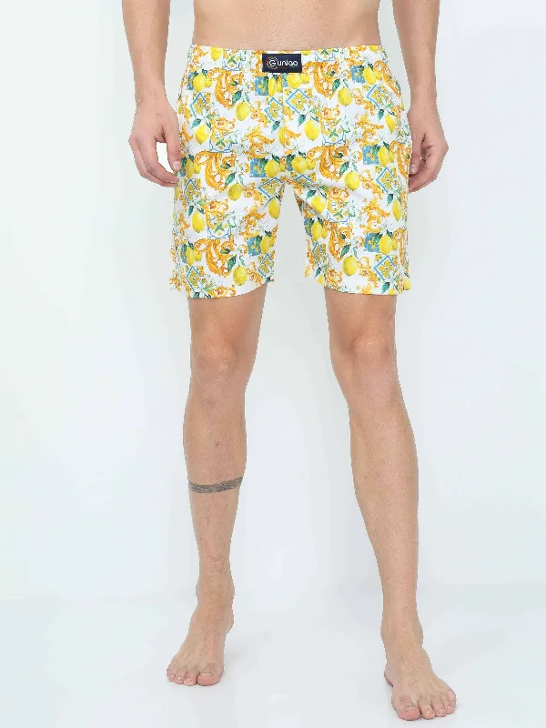 Lemon Cross Digital Printed Men's Boxer