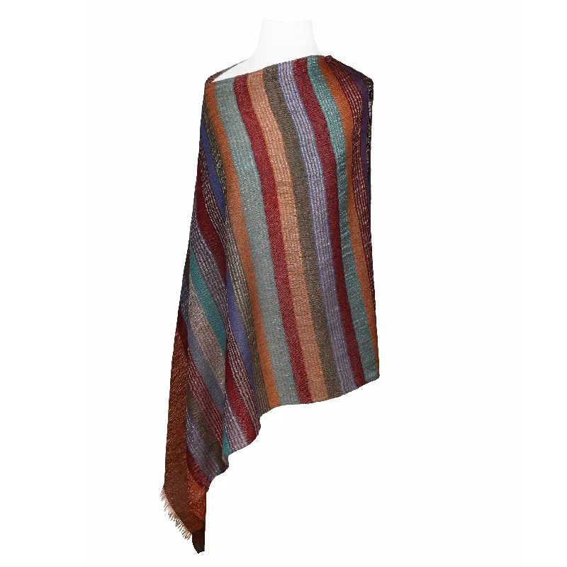 St-Tropez Stripe Pashmina Kashmiri Shawl