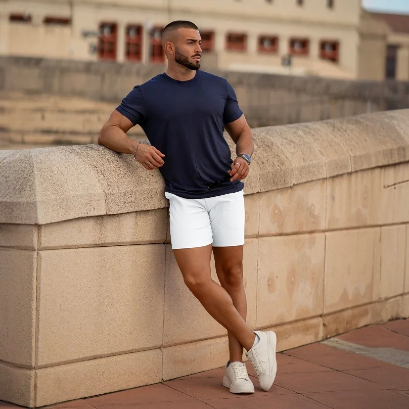 Ultra-Stretch 7" Chino Shorts - White