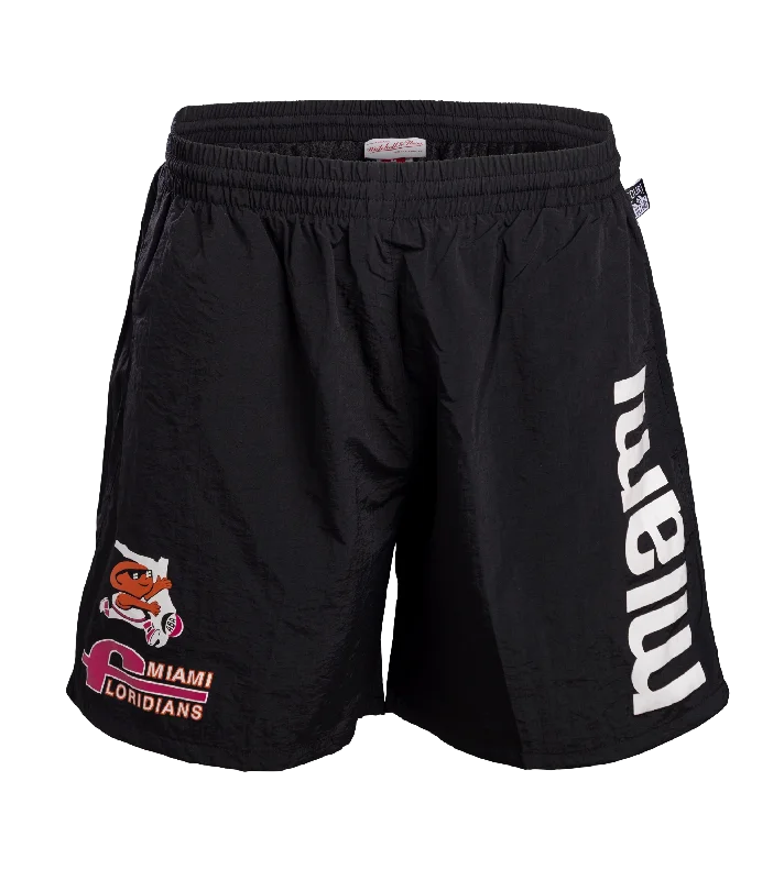 Court Culture X Mitchell and Ness Floridians Black Miami Shorts