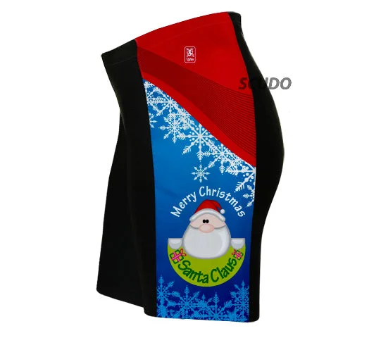 Peekaboo Santa Cycling Bib Shorts and Shorts