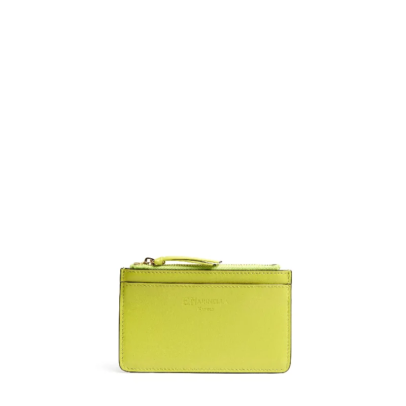 YELLOW ZIP CREDIT CARD HOLDER