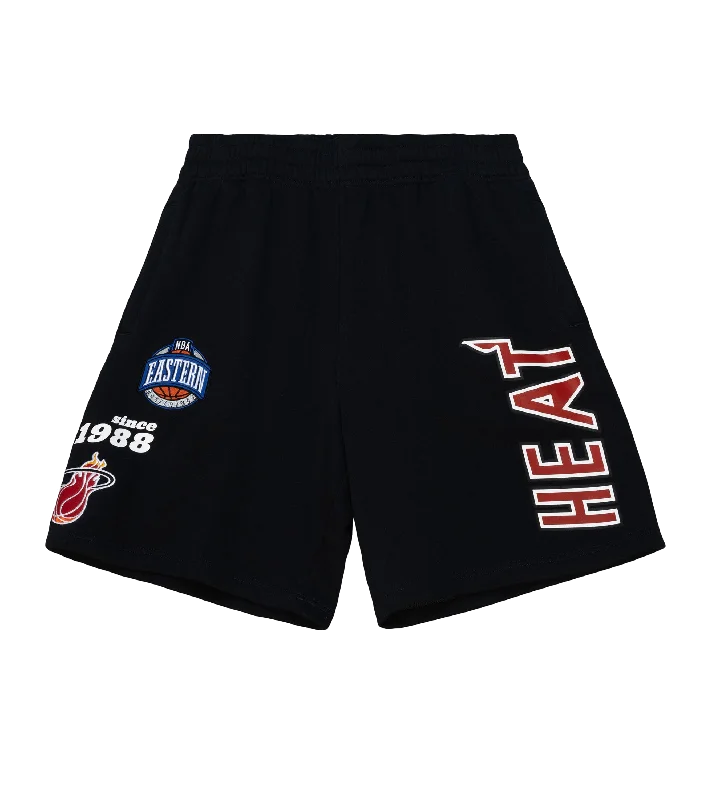 Mitchell and Ness Miami HEAT Origins Fleece Shorts