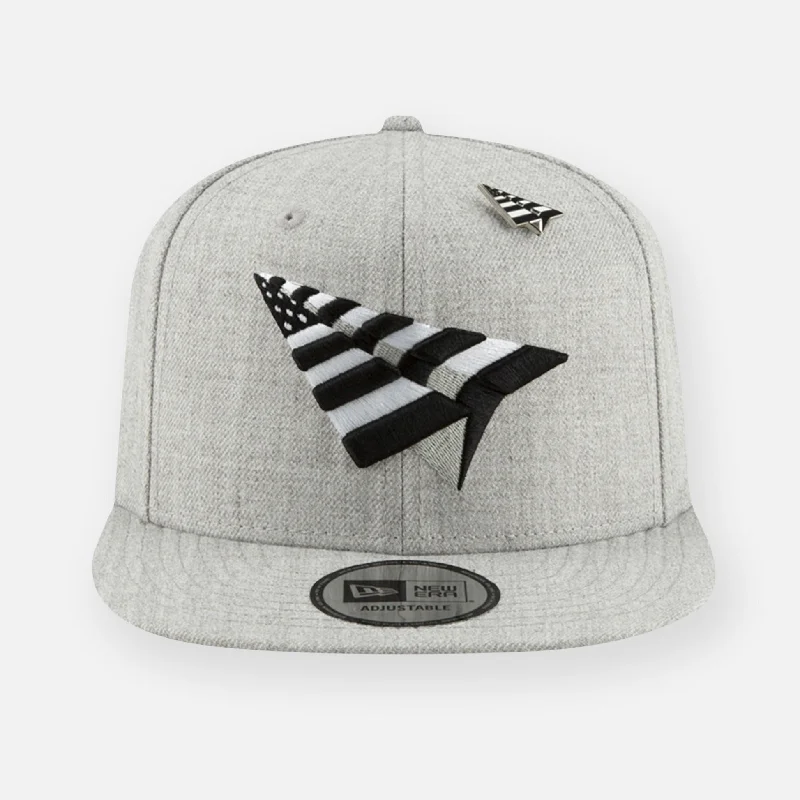 Paper Planes - Crown Old School Snapback Hat - Heather Grey