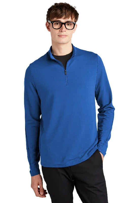 Mercer+Mettle Mens Stretch 1/4 Zip Sweatshirt - Blue Note