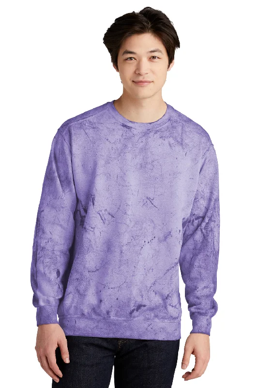 Comfort Colors Mens Color Blast Crewneck Sweatshirt - Amethyst Purple