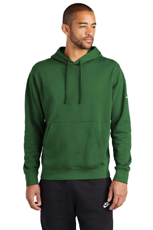 Nike Mens Club Fleece Hooded Sweatshirt Hoodie w/ Pouch Pocket - Gorge Green