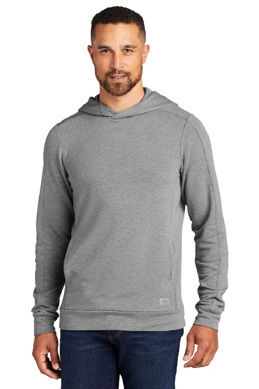 Ogio Mens Luuma Hooded Sweatshirt Hoodie w/ Pockets - Heather Petrol Grey