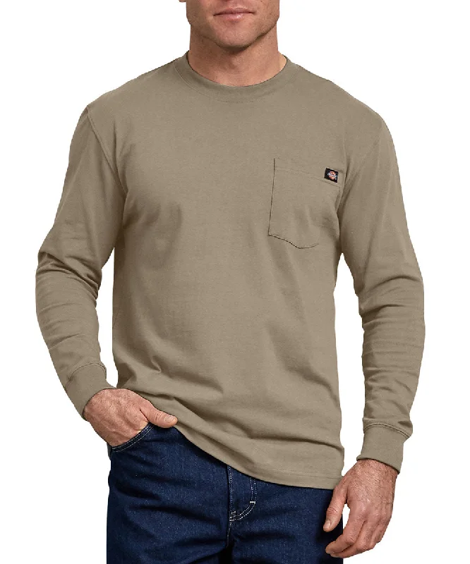 Dickies Heavyweight Long Sleeve Pocket T-shirt - Desert Sand