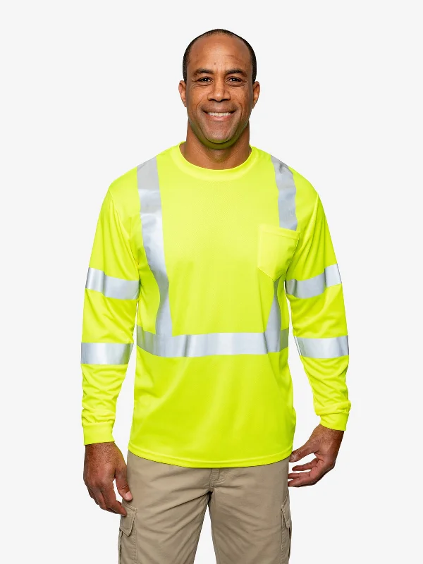 Insect Shield Men's Mesh Long Sleeve Hi-Vis T-Shirt