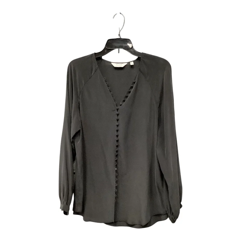 Top Long Sleeve By Joie In Black, Size: L