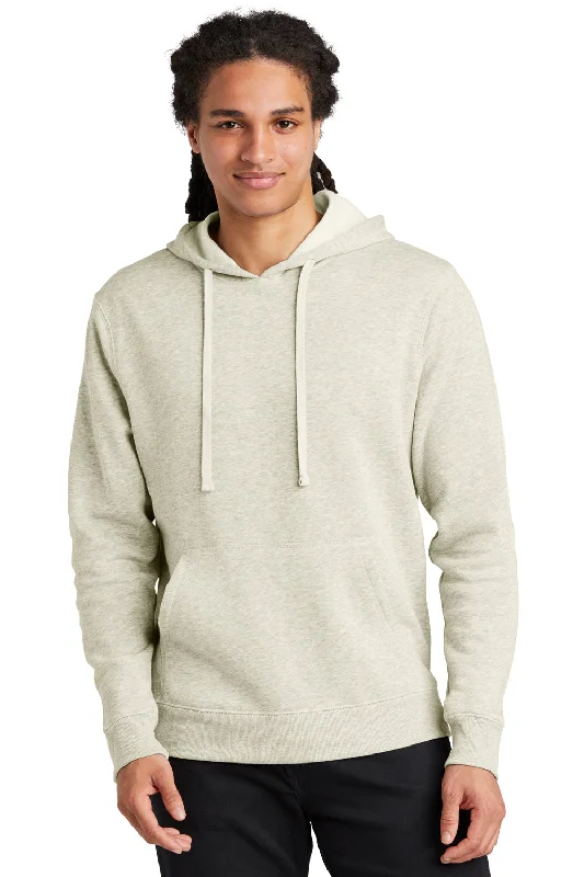 District Mens V.I.T. Heavyweight Fleece Hooded Sweatshirt Hoodie w/ Pouch Pocket - Heather Oatmeal