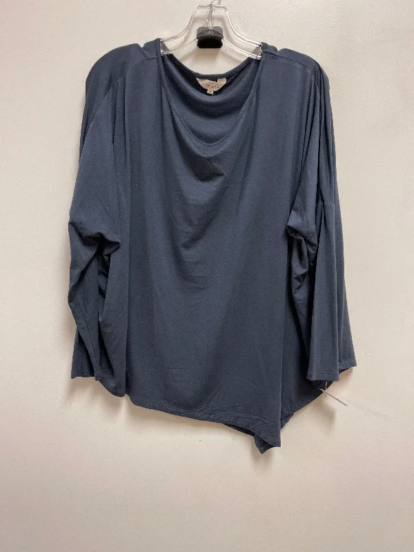 Top Long Sleeve By Clothes Mentor In Grey, Size: M