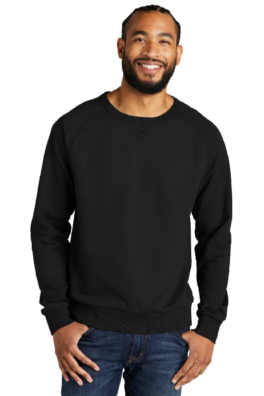 Allmade Mens Organic French Terry Crewneck Sweatshirt - Deep Black