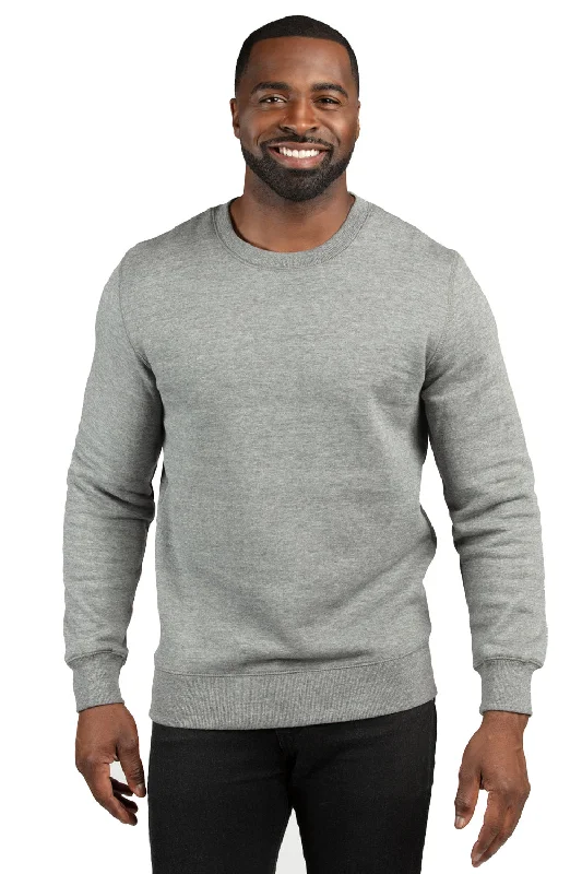 Threadfast Apparel Mens Ultimate Fleece Crewneck Sweatshirt - Heather Grey