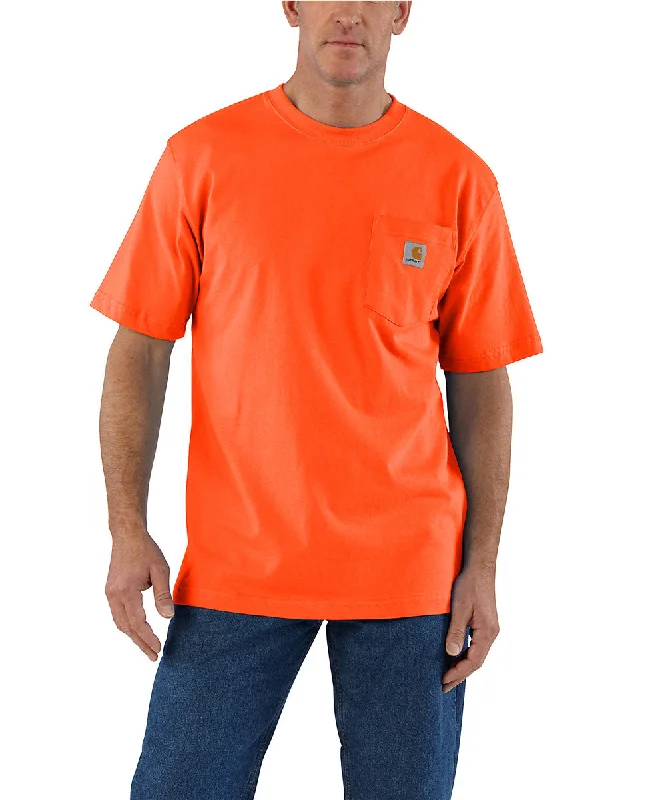 Carhartt K87 Workwear Pocket T-Shirt - Bright Orange