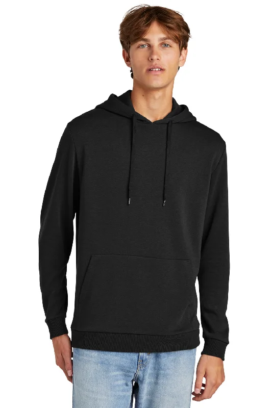 District Mens Perfect Tri Fleece Hooded Sweatshirt Hoodie w/ Pouch Pocket - Black