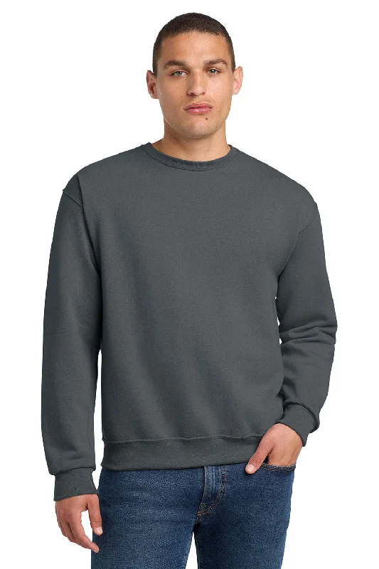 Jerzees Mens NuBlend Fleece Crewneck Sweatshirt - Charcoal Grey