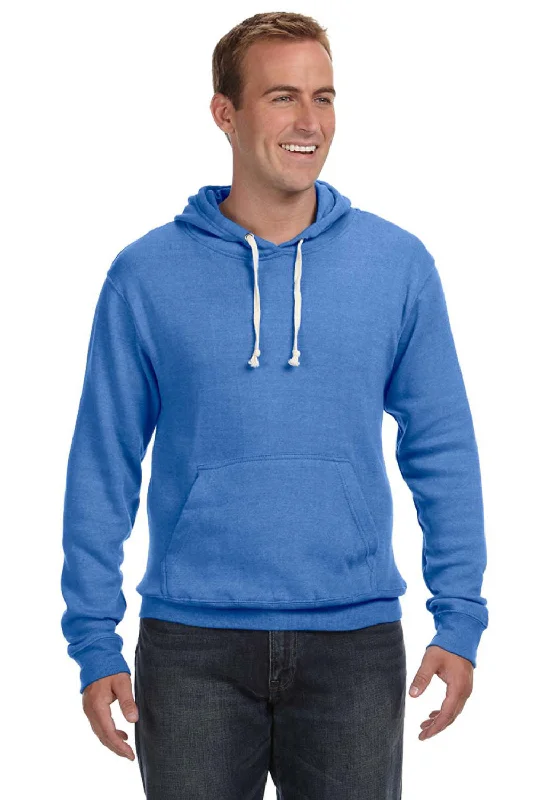 J America Mens Fleece Hooded Sweatshirt Hoodie w/ Pouch Pocket - Royal Blue