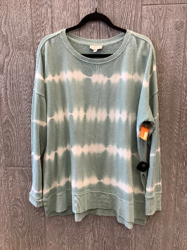 Top Long Sleeve By Lucky Brand In Tie Dye Print, Size: L