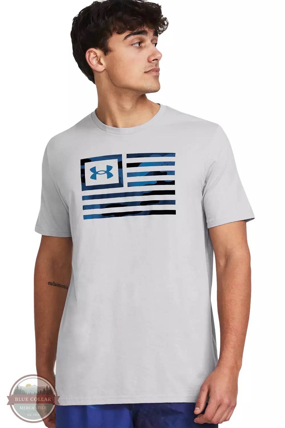 1382969 Freedom Camo Flag Printed T-Shirt