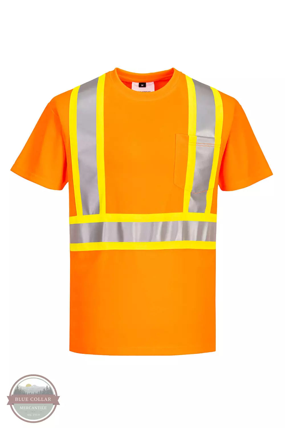 Hi-Vis Orange X Back Contrast Tape T-Shirt CA110OR