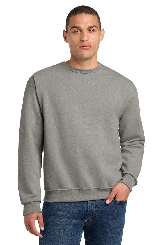 Jerzees Mens NuBlend Fleece Crewneck Sweatshirt - Rock Grey