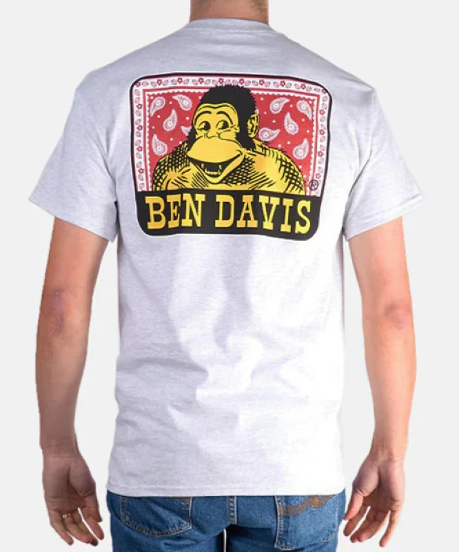 Ben Davis Men's Paisley Logo T-Shirt - Ash Grey