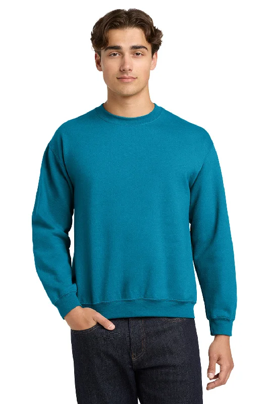 Gildan Mens Pill Resistant Fleece Crewneck Sweatshirt - Sapphire Blue