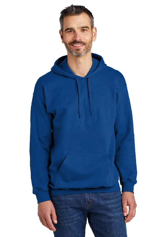 Gildan Mens Softstyle Hooded Sweatshirt Hoodie w/ Pouch Pocket - Royal Blue