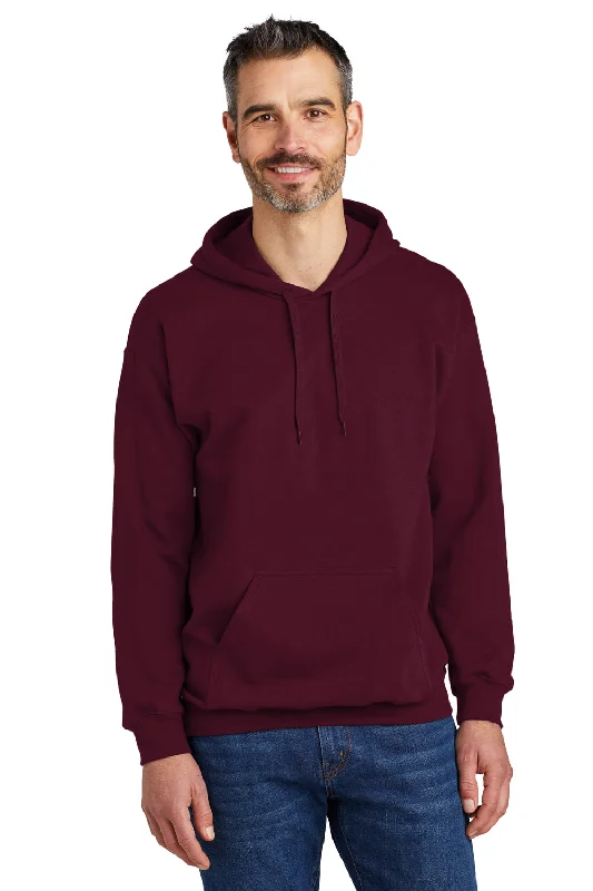 Gildan Mens Softstyle Hooded Sweatshirt Hoodie w/ Pouch Pocket - Maroon