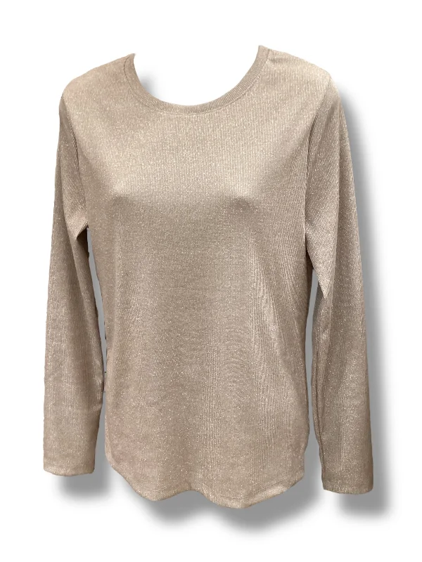 Top Long Sleeve By A New Day In Mauve, Size: L