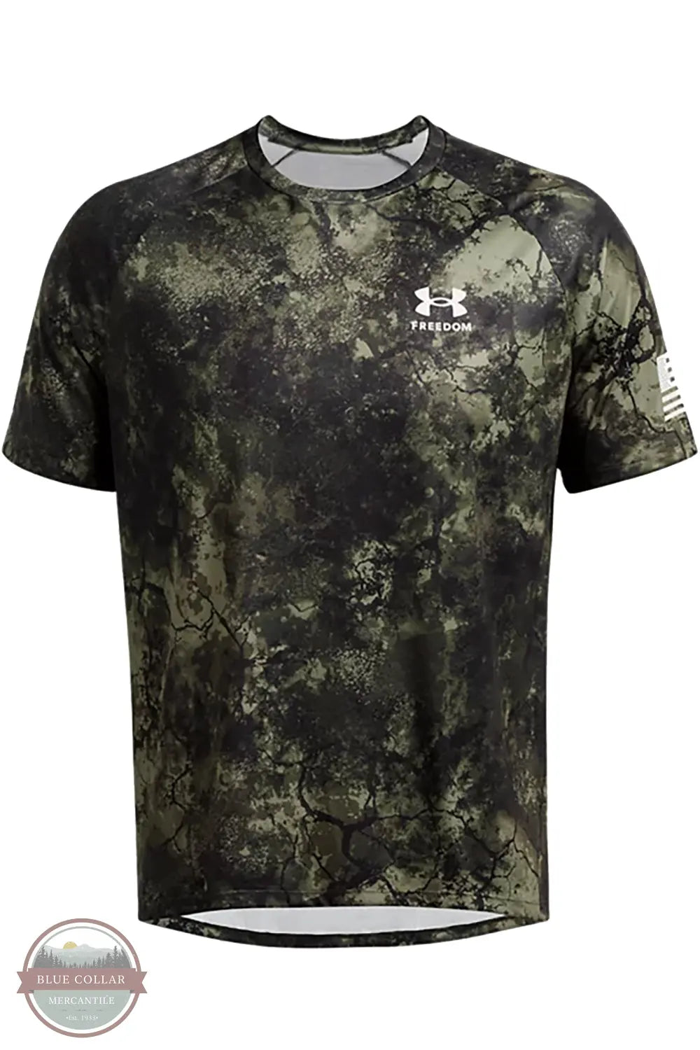 1382938 UA Tech Freedom Camo Short Sleeve T-Shirt